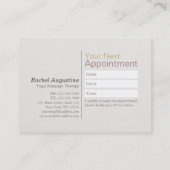 Yoga Meditation Instructor Class Pass Loyalty Kaar (Achterkant)