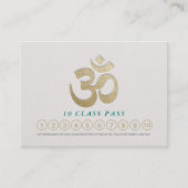 Yoga Meditation Instructor Class Pass Loyalty Kaar (Voorkant)