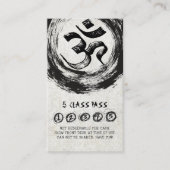 Yoga Meditation Instructor Class Pass Loyalty Kaar (Voorkant)