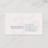 Yoga Meditation Instructor Class Pass Loyalty Kaar (Achterkant)