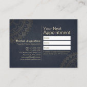 Yoga Meditation Instructor Class Pass Loyalty Kaar (Achterkant)