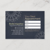 Yoga Meditation Instructor Class Pass Loyalty Kaar (Achterkant)