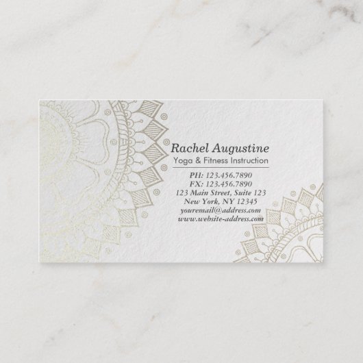 Yoga Meditation Instructor Class Pass Loyalty Kaar (Achterkant)