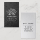 Yoga Meditation Instructor Class Pass Loyalty Kaar (Voorkant / Achterkant)