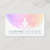 Yoga Meditation Instructor Class Pass Loyalty Kaar (Voorkant)