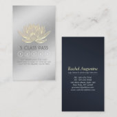 Yoga Meditation Instructor Class Pass Loyalty Kaar (Voorkant / Achterkant)