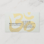 Yoga Meditation Instructor Class Pass Loyalty Kaar (Achterkant)