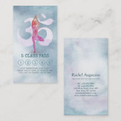 Yoga Meditation Instructor Class Pass Loyalty Kaar (Voorkant / Achterkant)