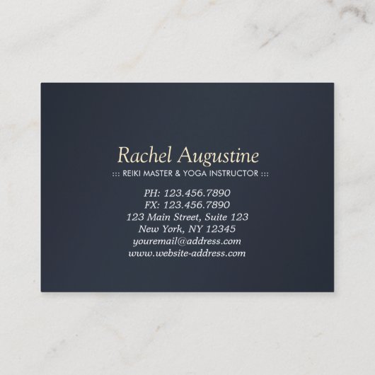 Yoga Meditation Instructor Discount Coupon Om Sign (Achterkant)