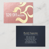 Yoga Meditation Instructor Discount Coupon Om Sign (Voorkant / Achterkant)