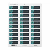 Yoga Meditation Instructor Elegant Waterverf Boom Etiket (Full Sheet)