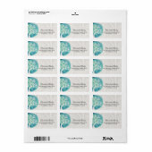 Yoga Meditation Instructor Elegant Waterverf Boom Etiket (Full Sheet)