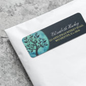 Yoga Meditation Instructor Elegant Waterverf Boom Etiket