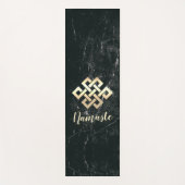 Yoga Meditation Instructor Eternity Eless Knot Yogamat (Voorkant)