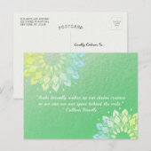 Yoga Meditation Instructor Gold Foil Mandala Quote Briefkaart (Voorkant / Achterkant)