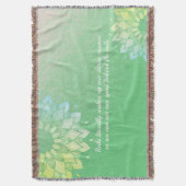 Yoga Meditation Instructor Gold Foil Mandala Quote Deken (Voorkant Verticaal)