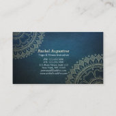 Yoga Meditation Instructor Gold Mandala Class Pass Klantenkaartje (Achterkant)