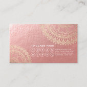 Yoga Meditation Instructor Gold Mandala Class Pass Klantenkaartje (Voorkant)