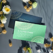 Yoga Meditation Instructor Gold Mandala Class Pass Klantenkaartje