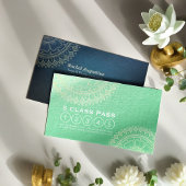 Yoga Meditation Instructor Gold Mandala Class Pass Klantenkaartje