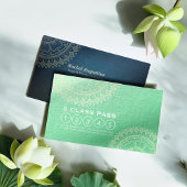 Yoga Meditation Instructor Gold Mandala Class Pass Klantenkaartje