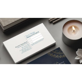 Yoga Meditation Instructor Gold Mandala Navy Blue Visitekaartje