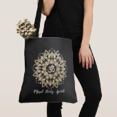 Yoga Meditation Instructor Gold Mandala Om Symbol Tote Bag (Dichtbij)