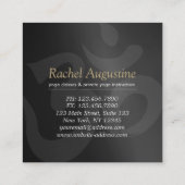 Yoga Meditation Instructor Gold Mandala Om Symbol Vierkante Visitekaartje (Achterkant)