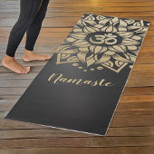 Yoga Meditation Instructor Gold Mandala Om Symbol Yogamat