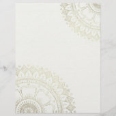 Yoga Meditation Instructor Gold Mandala Open House Flyer (Achterkant)