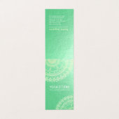 Yoga Meditation Instructor Gold Mandala Prijslijst Visitekaartje (Buitenkant ongevouwen)