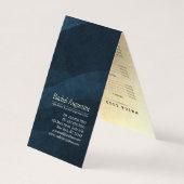 Yoga Meditation Instructor Gold Mandala Prijslijst Visitekaartje (Achterkant)