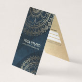 Yoga Meditation Instructor Gold Mandala Prijslijst Visitekaartje (Voorkant)