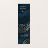 Yoga Meditation Instructor Gold Mandala Prijslijst Visitekaartje (Buitenkant ongevouwen)