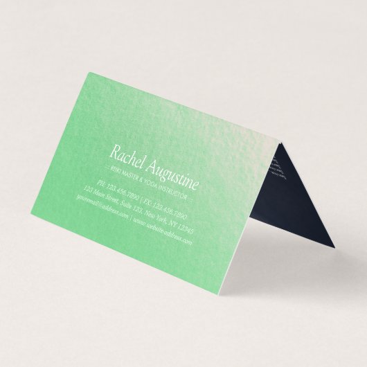 Yoga Meditation Instructor Gold Mandala Prijslijst Visitekaartje (Achterkant)