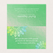 Yoga Meditation Instructor Gold Mandala Prijslijst Visitekaartje (Buitenkant ongevouwen)