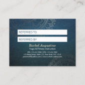 Yoga Meditation Instructor Gold Mandala Referral (Achterkant)