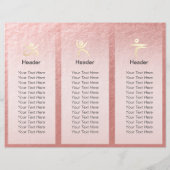 Yoga Meditation Instructor Gold Mandala Tri-Fold (Achterkant)