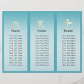 Yoga Meditation Instructor Gold Mandala Tri-Fold (Achterkant)