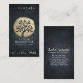 Yoga Meditation Instructor Gold Tree Loyalty Punch (Voorkant / Achterkant)