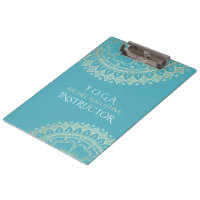 Yoga Meditation Instructor Green Blue Gold Mandala