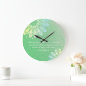 Yoga Meditation Instructor Green Gold Foil Mandala Grote Klok (Huis)