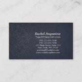 Yoga Meditation Instructor Green Gold Foil Mandala Visitekaartje (Achterkant)