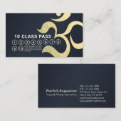 Yoga Meditation Instructor Life Coach Class Pass Klantenkaartje (Voorkant / Achterkant)