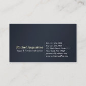 Yoga Meditation Instructor Life Coach Class Pass Klantenkaartje (Achterkant)