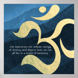 Yoga Meditation Instructor Life Coach OM citeert P Poster