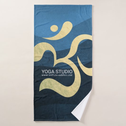Yoga Meditation Instructor Life Coach OM-offertes Bad Handdoek (Badhanddoek)