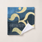 Yoga Meditation Instructor Life Coach OM-offertes Bad Handdoek (Wasdoekje)