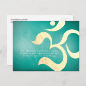 Yoga Meditation Instructor Life Coach OM-offertes Briefkaart (Voorkant / Achterkant)