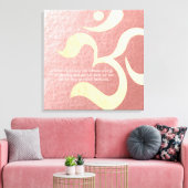 Yoga Meditation Instructor Life Coach OM-offertes Canvas Afdruk (Insitu (Woonkamer))